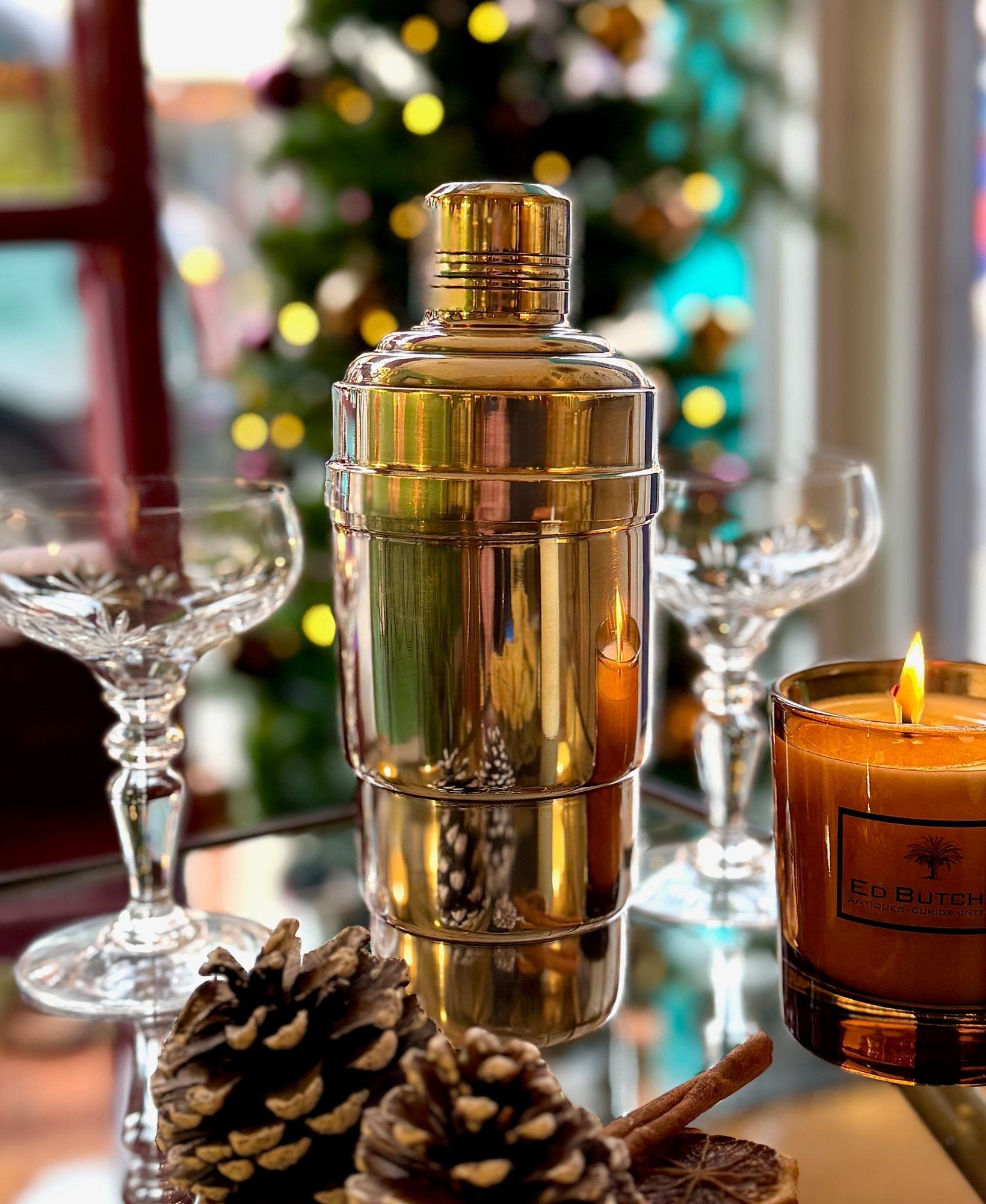 Französischer versilberter Cocktailshaker aus den 1930er Jahren in Originalverpackung im Angebot 6