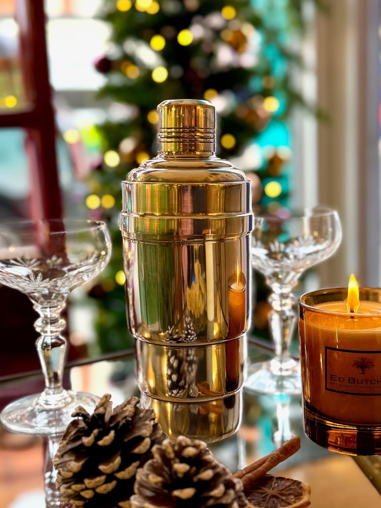 Französischer versilberter Cocktailshaker aus den 1930er Jahren in Originalverpackung im Angebot 9