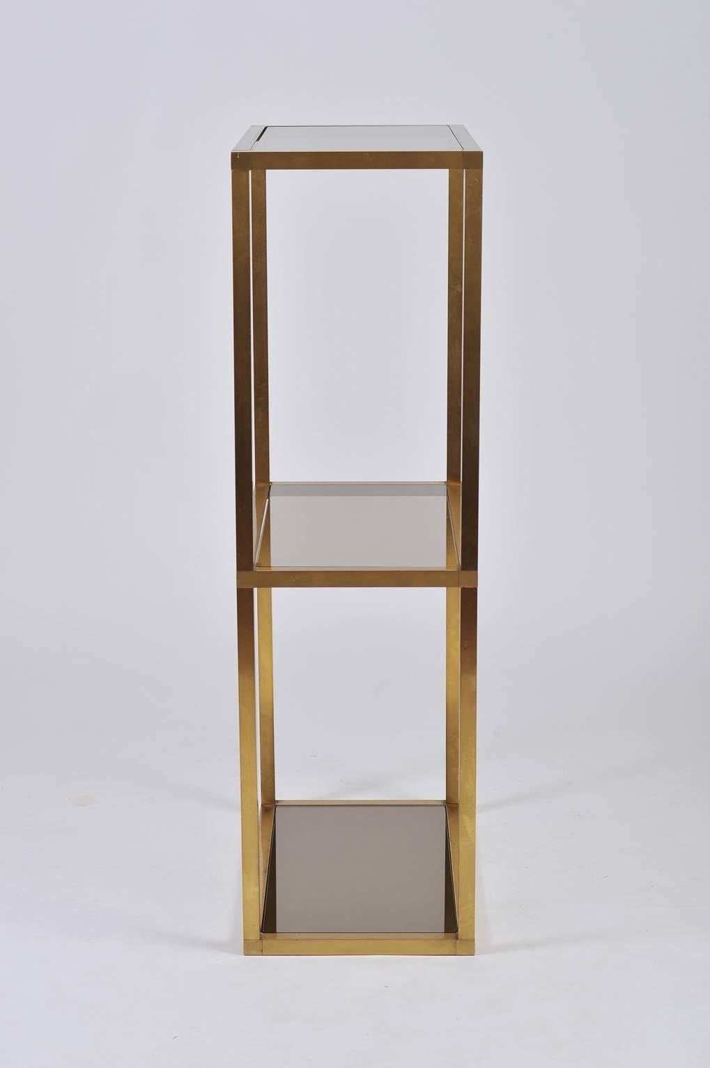 French, 1970s Brass Etagere In Good Condition In London, GB