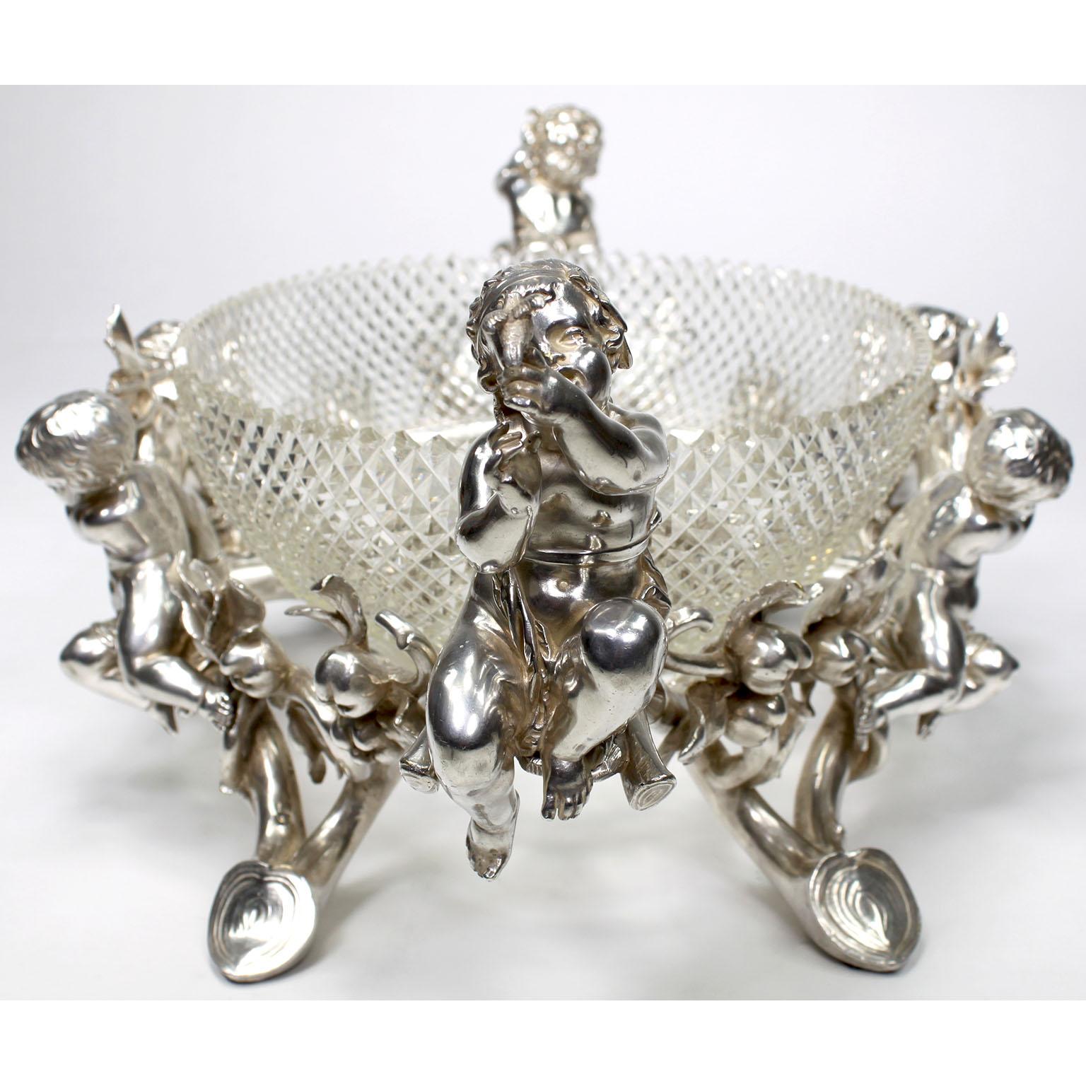 French 19th/20th Century Louis XV Style Christofle & Cie Figural Centerpiece For Sale 4