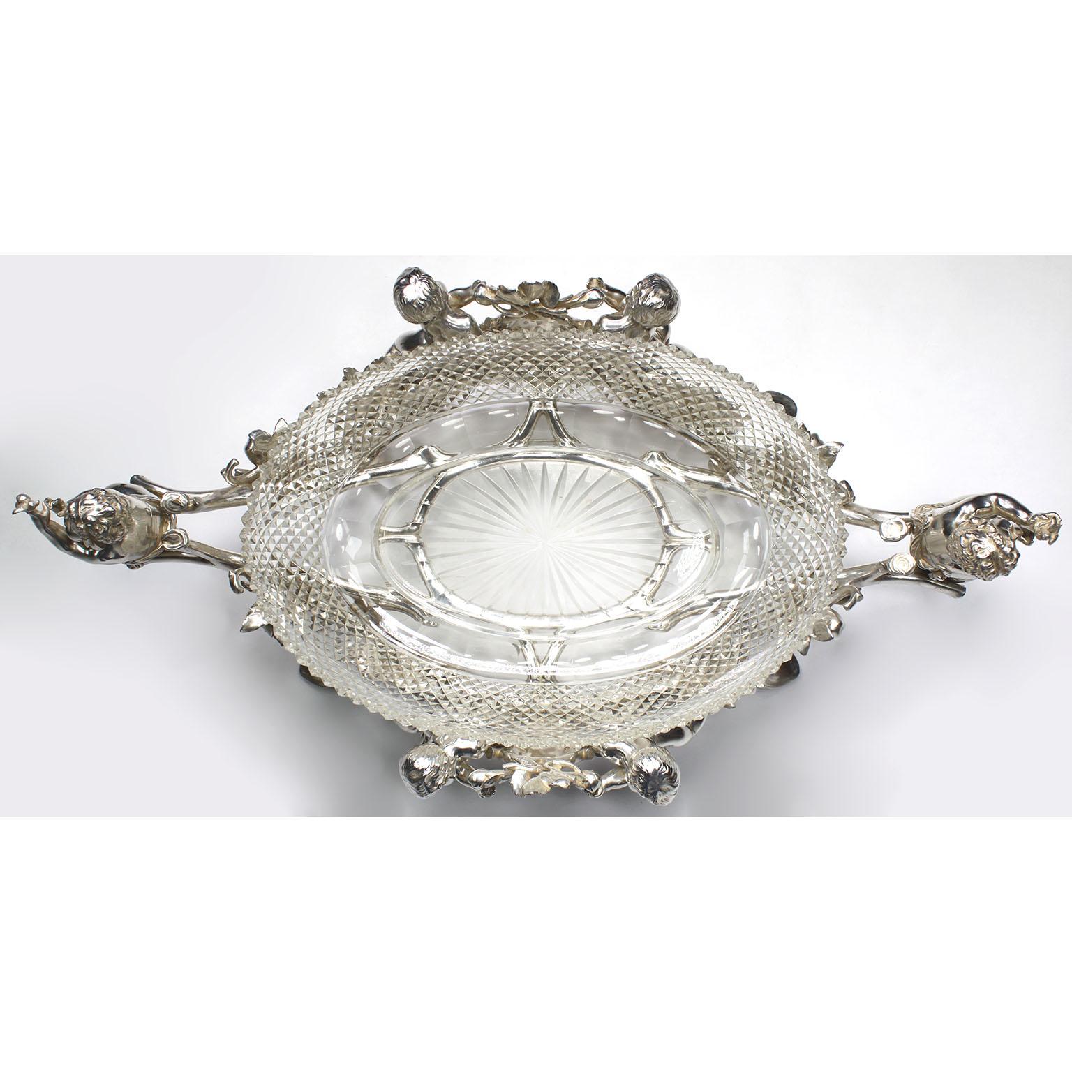 French 19th/20th Century Louis XV Style Christofle & Cie Figural Centerpiece For Sale 10
