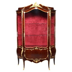 Antique A French Louis XV Style Belle Époque Ormolu Mounted Vitrine, by Alexandre Hugnet