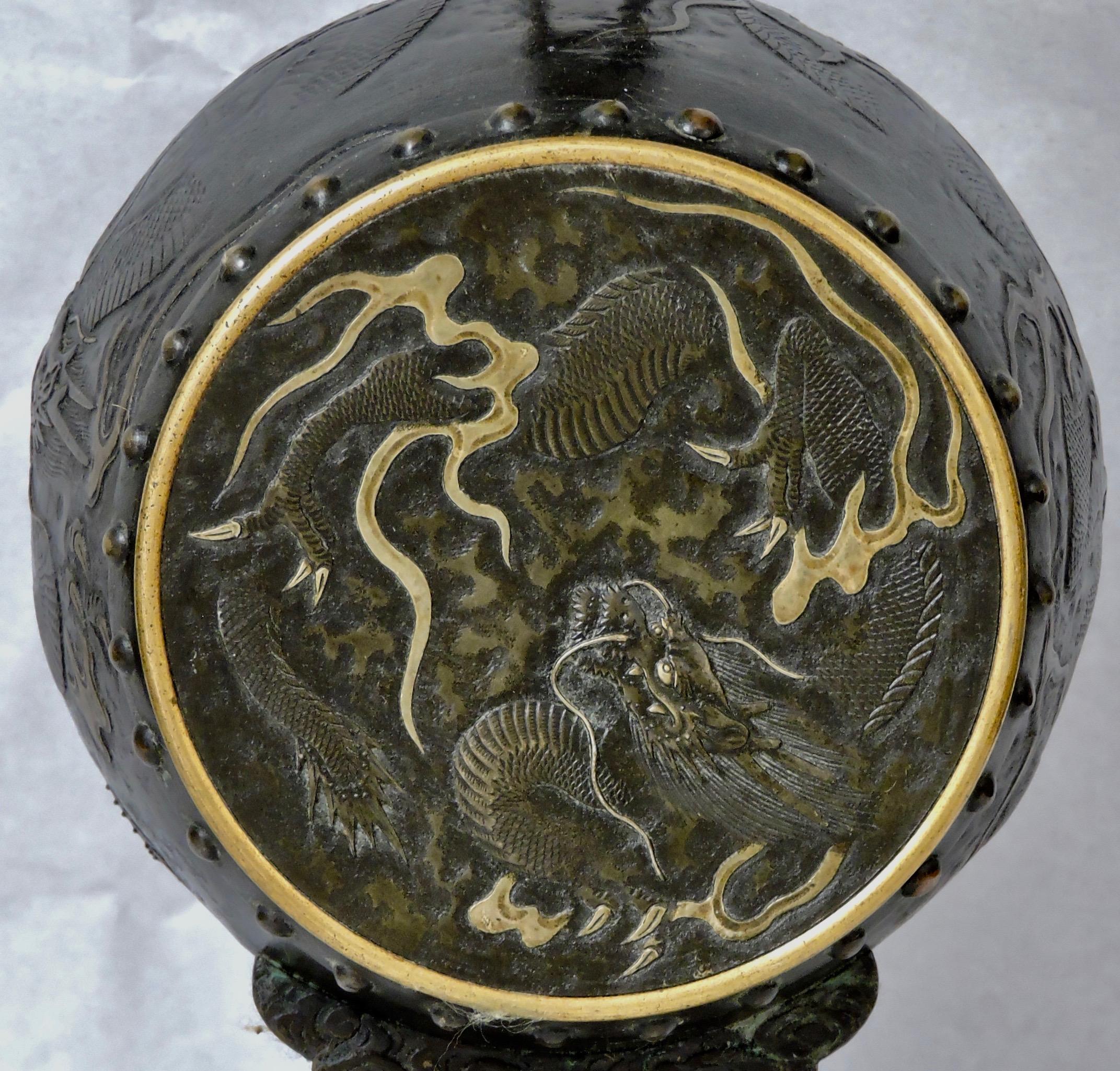 French 19th Century Aesthetic Movement Chinoiserie Timepiece by Susse Frères For Sale 5