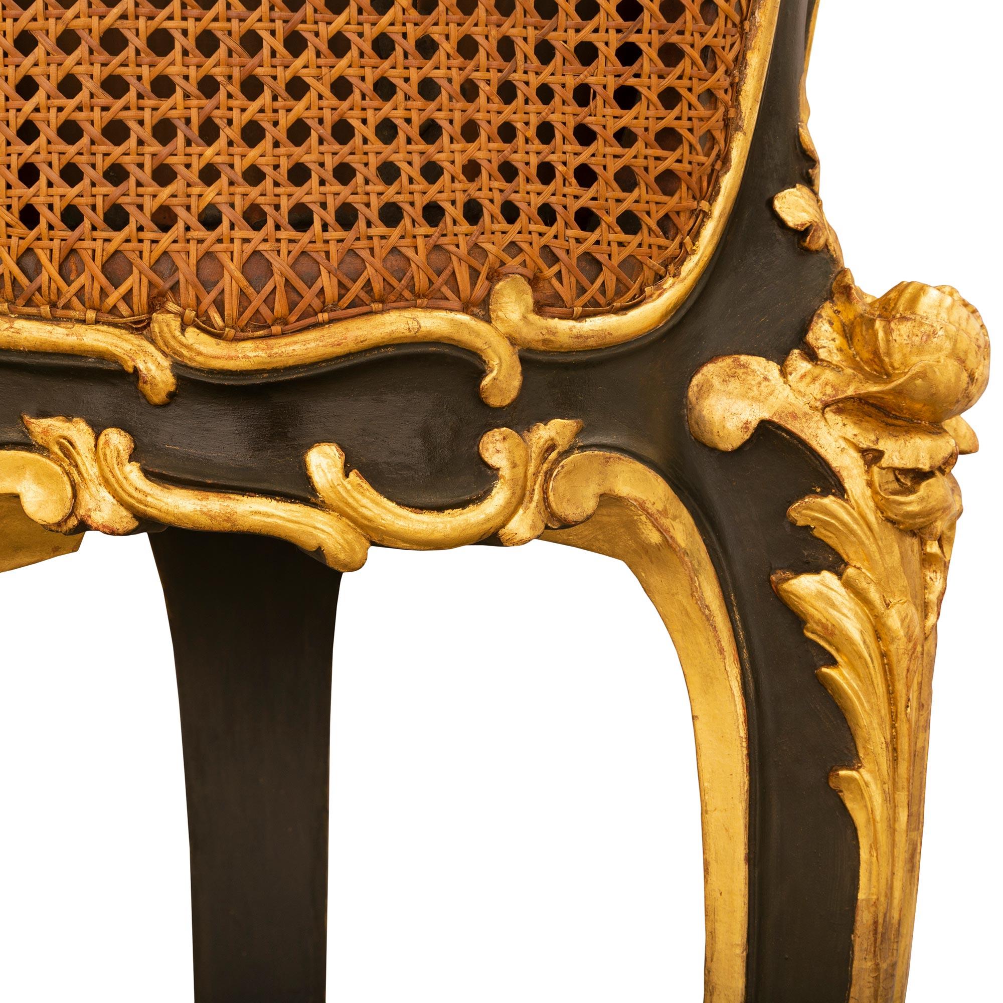 French, 19th Century, Belle Époque Period Polychrome and Giltwood Planter For Sale 5