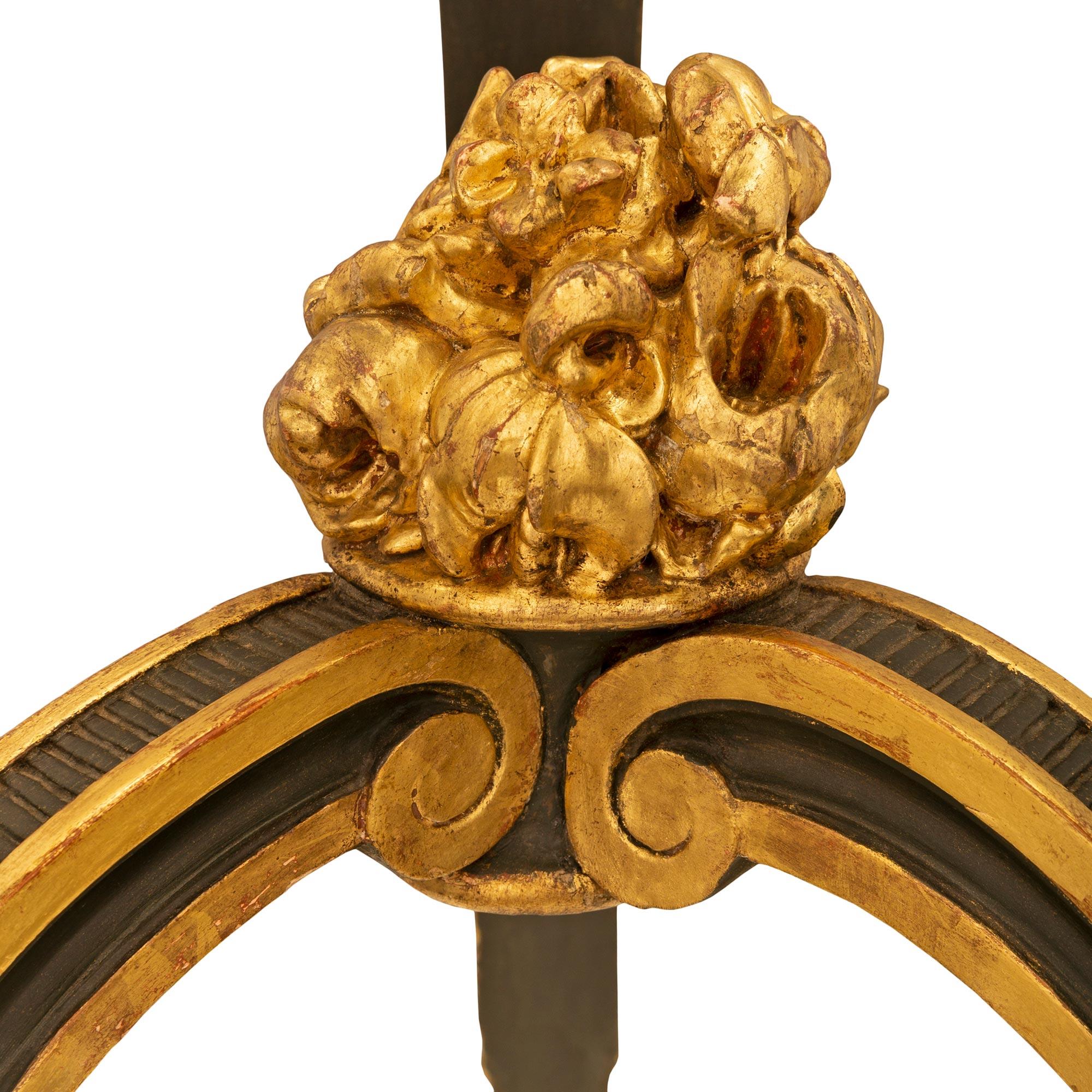 French, 19th Century, Belle Époque Period Polychrome and Giltwood Planter For Sale 6