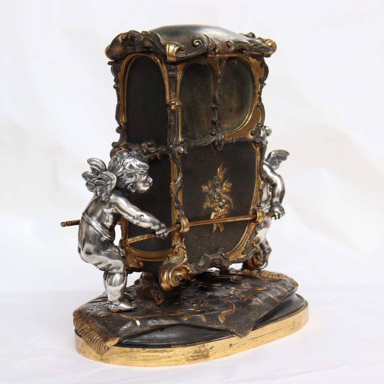 Napoleon III French 19th Century Bronze Jewelry Casket by Auguste Moreau