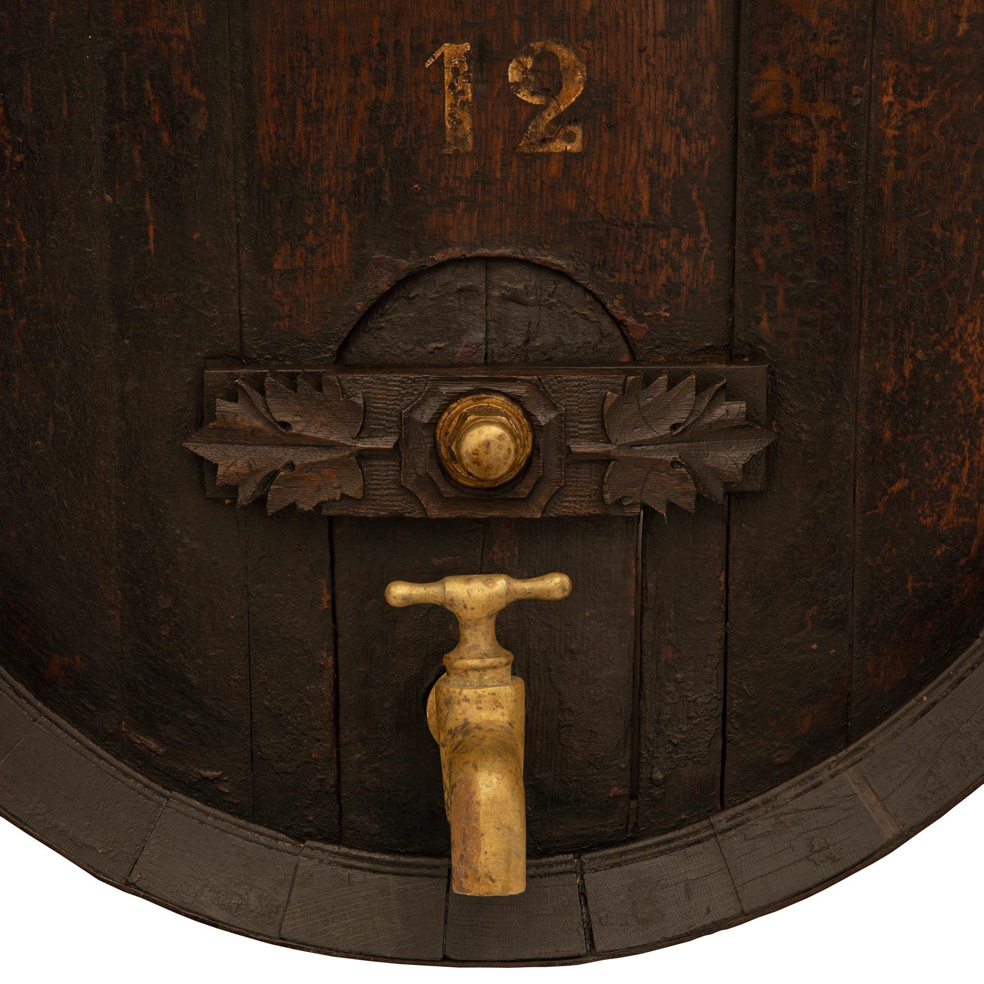 Decorazione da parete a forma di botte di Cognac/vino Oak, Francia, XIX secolo in vendita 2