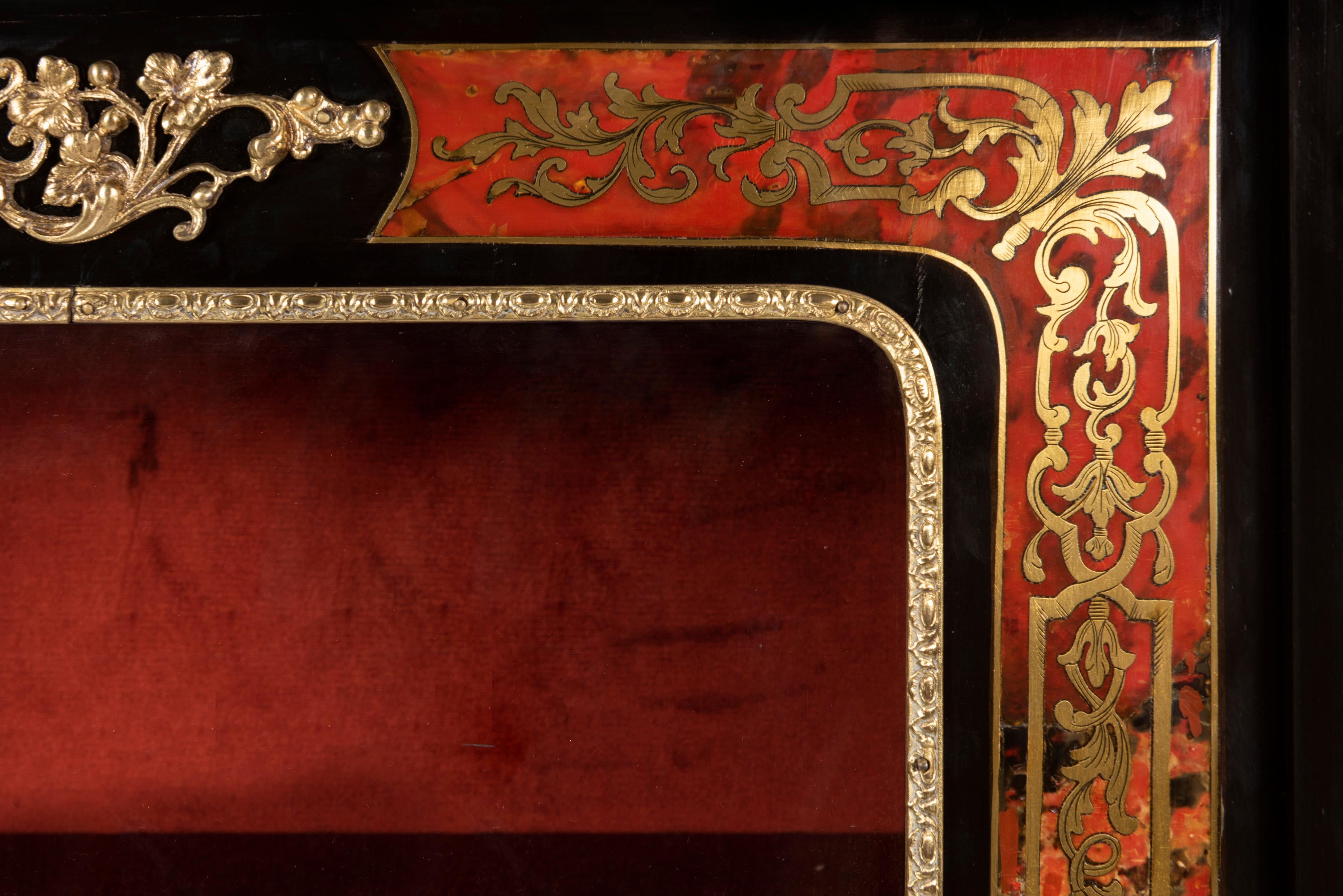 A French 19th Century Gilt Bronze And Brass Inlaid Boulle Cabinet For ...