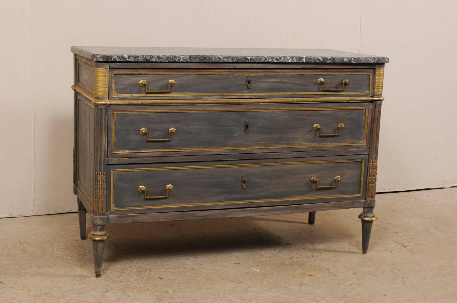 french grey chest of drawers