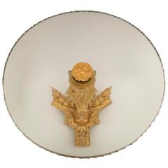 French 19th Century Louis XIV St. Ormolu and Glass Side Table