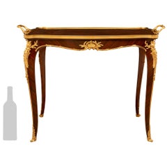 Tavolino francese del XIX secolo in stile Luigi XV attribuito a Francois Link