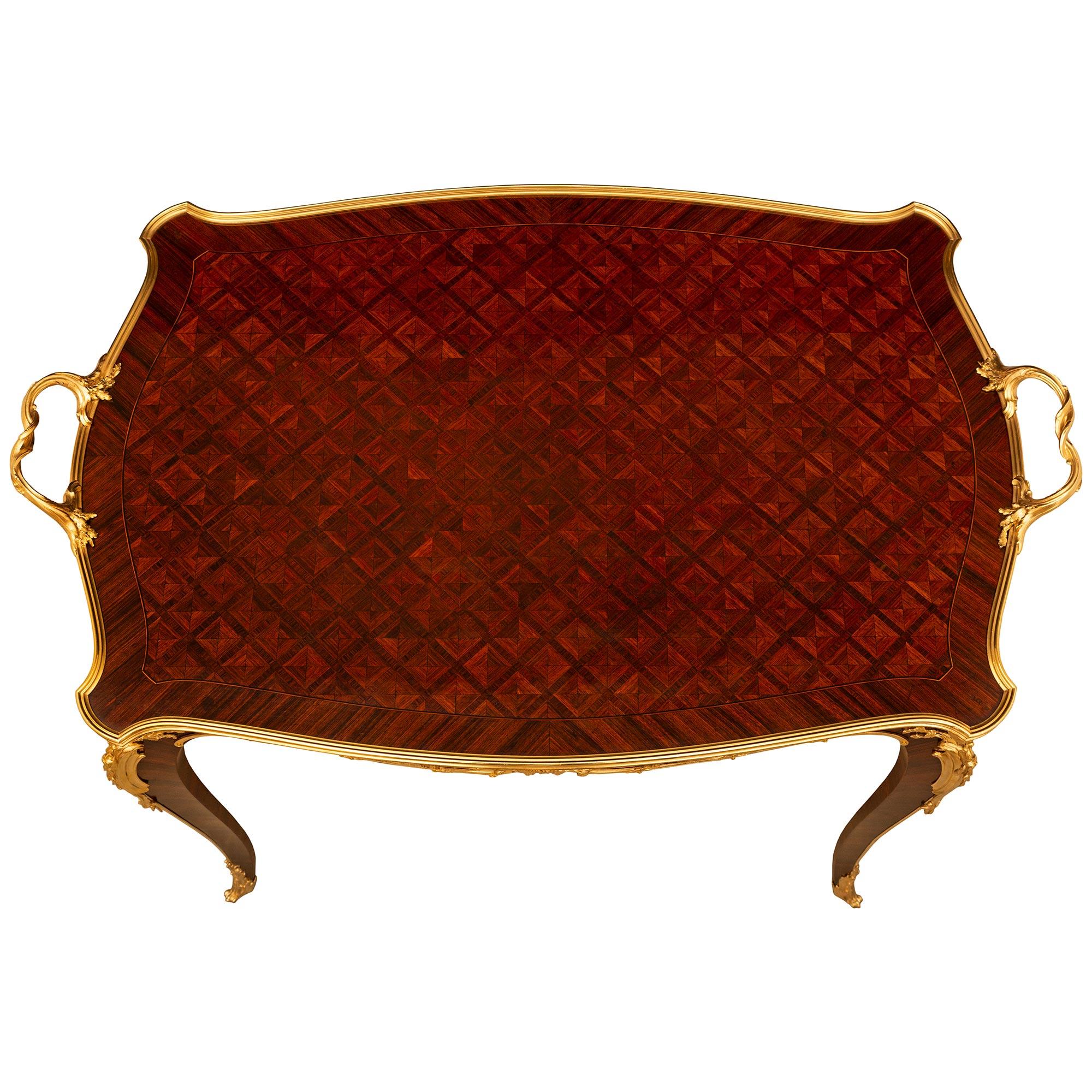 Table basse en st. Louis XV du 19e siècle, attr. à François Link en vente 3