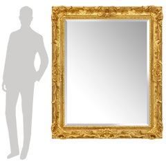 A French 19th century Louis XV st. Giltwood Mirror