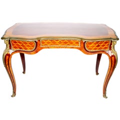 A French 19th Century Louis XV Style Kingwood Parquetry Ladies Writing Desk
