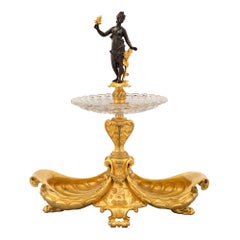 French 19th Century Louis XVI Style Baccarat Crystal Centrepiece