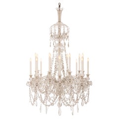 Antique A French 19th century Louis XVI st. Baccarat crystal chandelier 