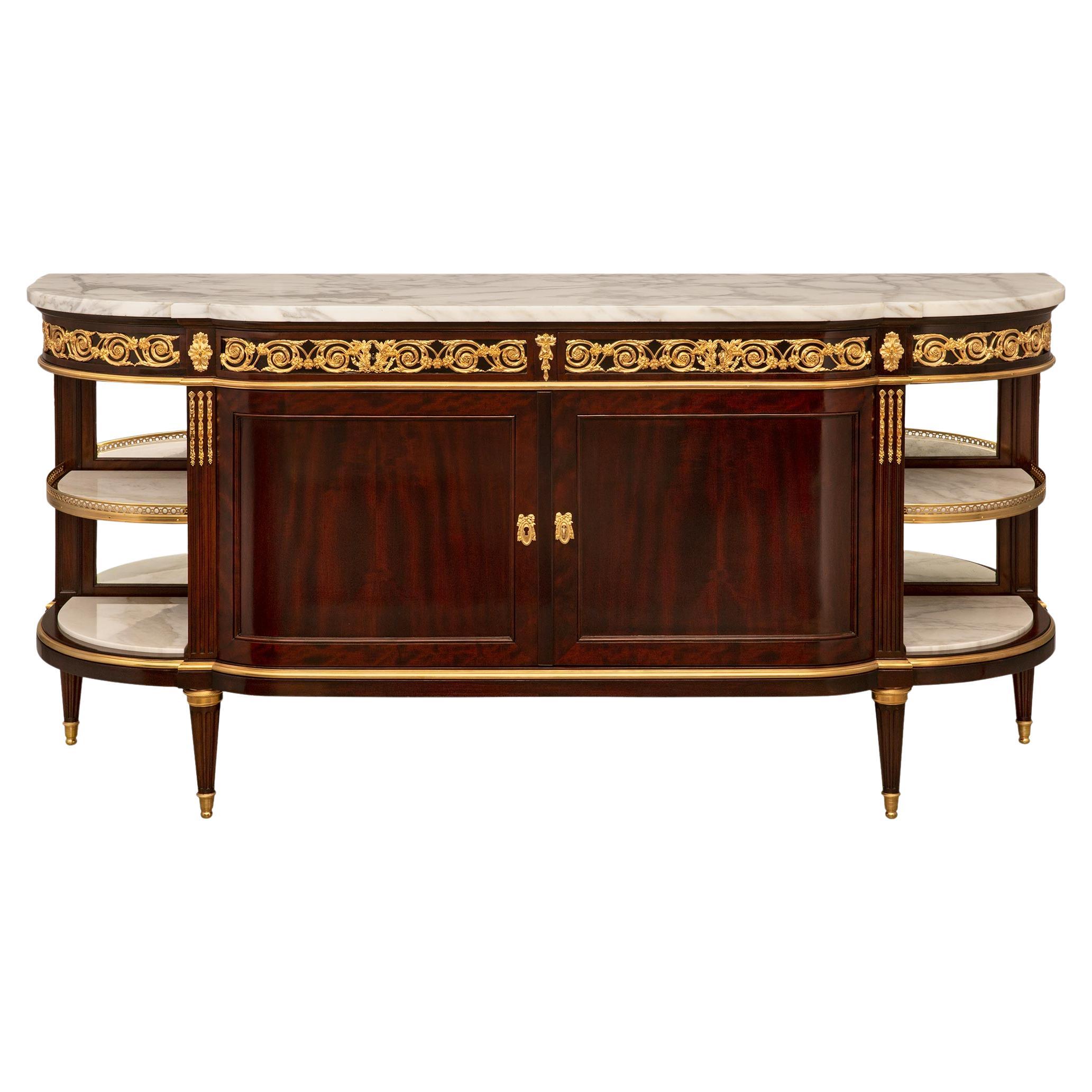 A French 19th century Louis XVI st. Belle Époque buffet signed by Paul Somani