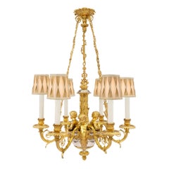 French 19th Century Louis XVI Style Chandelier, Attributed to Dasson