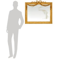 A French 19th century Louis XVI st. Giltwood mirror