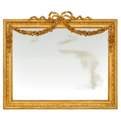 A French 19th century Louis XVI st. Giltwood mirror