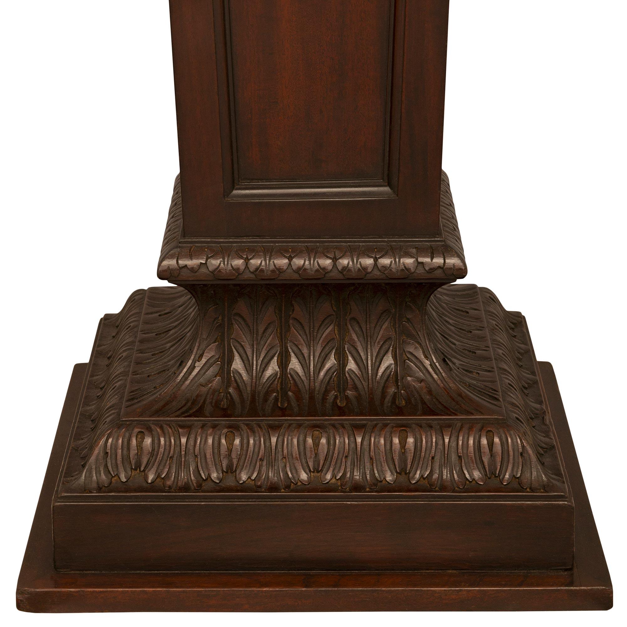 A French 19th century Louis XVI st. Mahogany pedestal For Sale 2
