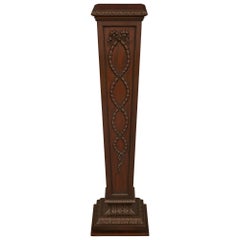 A French 19th century Louis XVI st. Mahogany pedestal