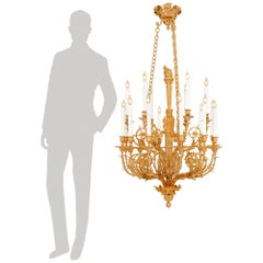 A French 19th century Louis XVI st. Ormolu chandelier