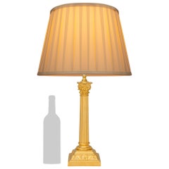 Lampe en bronze doré Louis XVI du XIXe siècle