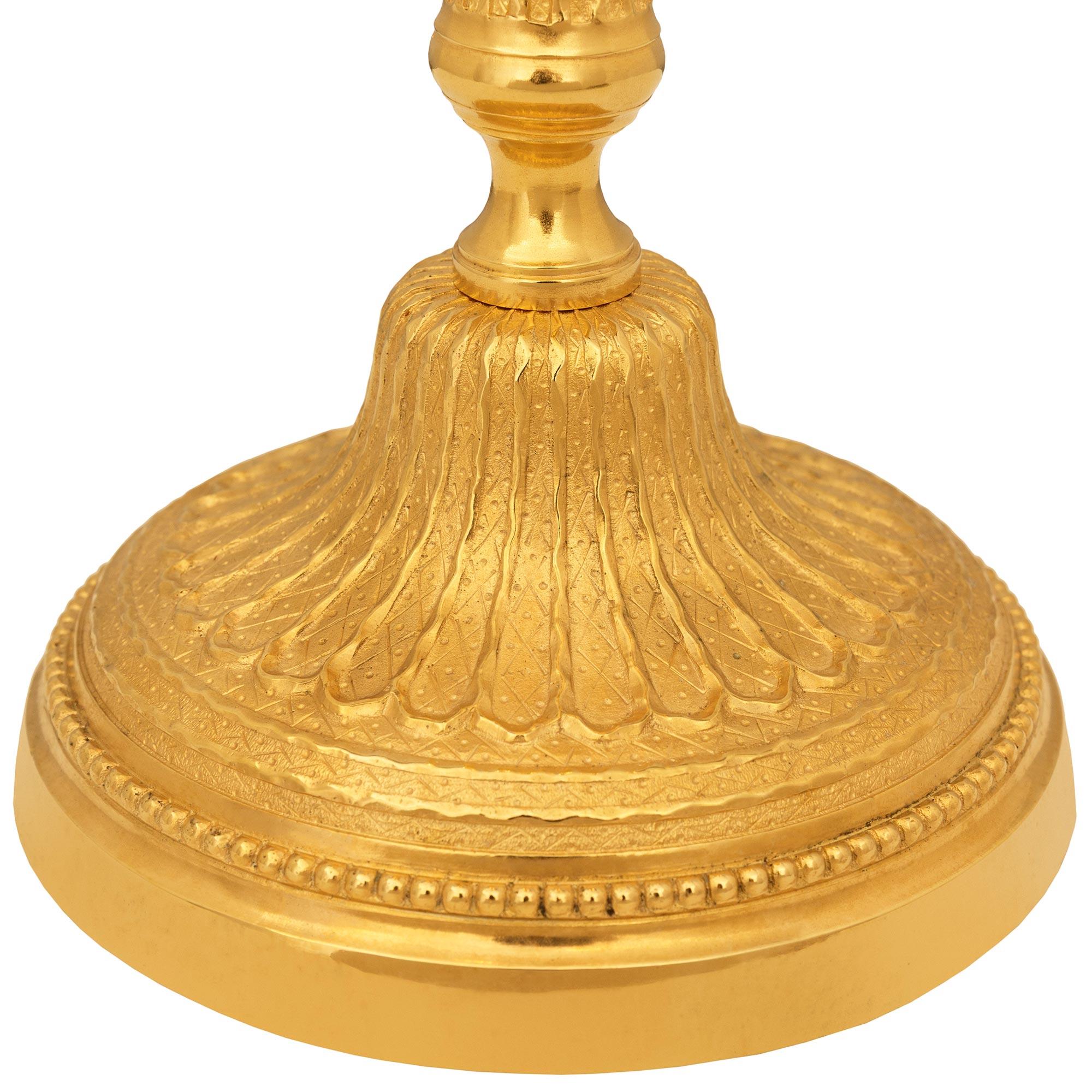 Französische Ormolu-Lampe aus dem 19. Jahrhundert (Ludwig XVI.) im Angebot 1