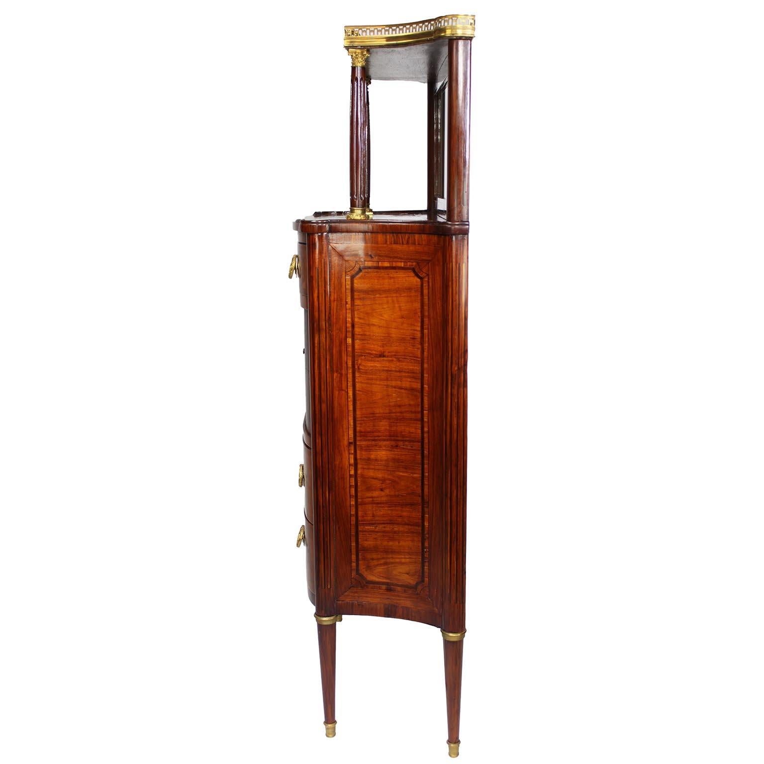 A French 19th Century Louis XVI Style Gilt-Bronze Mounted Meuble d'Appui Cabinet For Sale 7