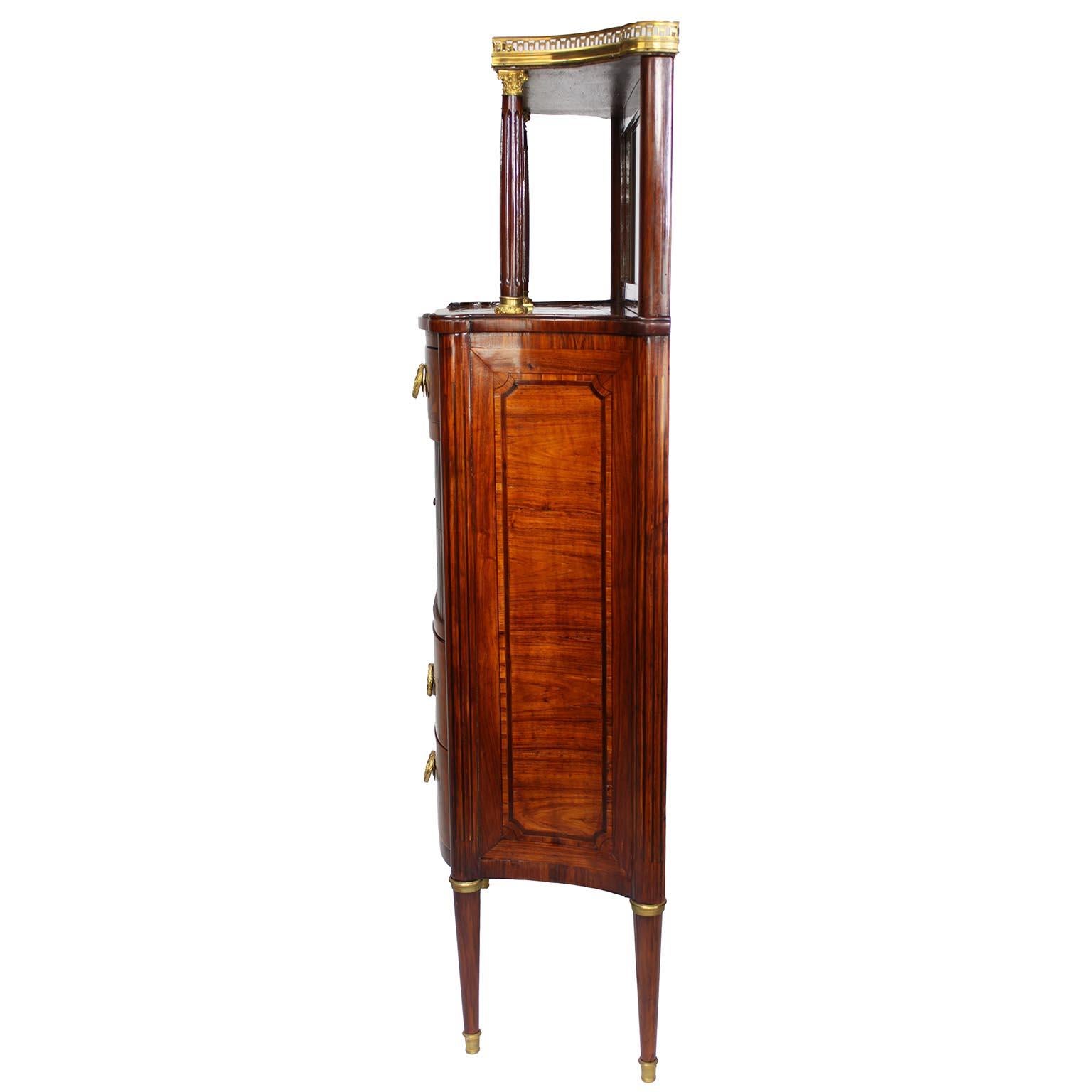 Armadietto Meuble d'Appui francese del XIX secolo in stile Luigi XVI con montatura in bronzo dorato in vendita 5