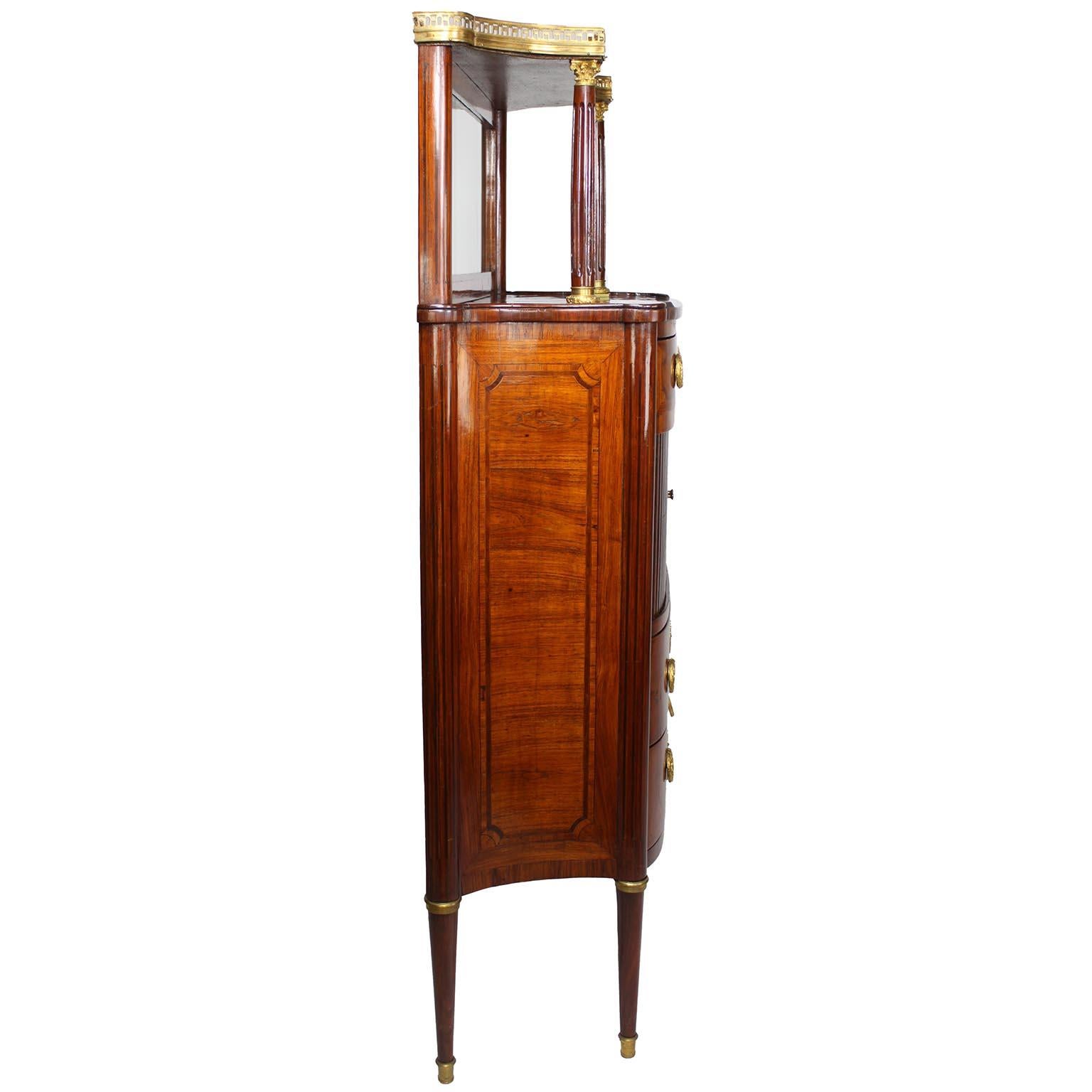 A French 19th Century Louis XVI Style Gilt-Bronze Mounted Meuble d'Appui Cabinet For Sale 9