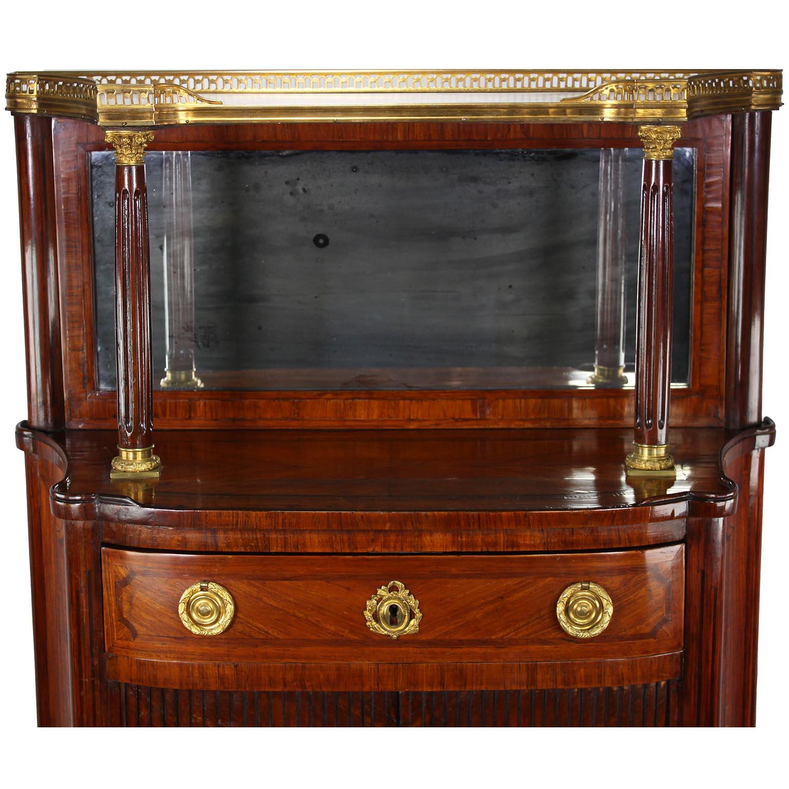 A French 19th Century Louis XVI Style Gilt-Bronze Mounted Meuble d'Appui Cabinet For Sale 4