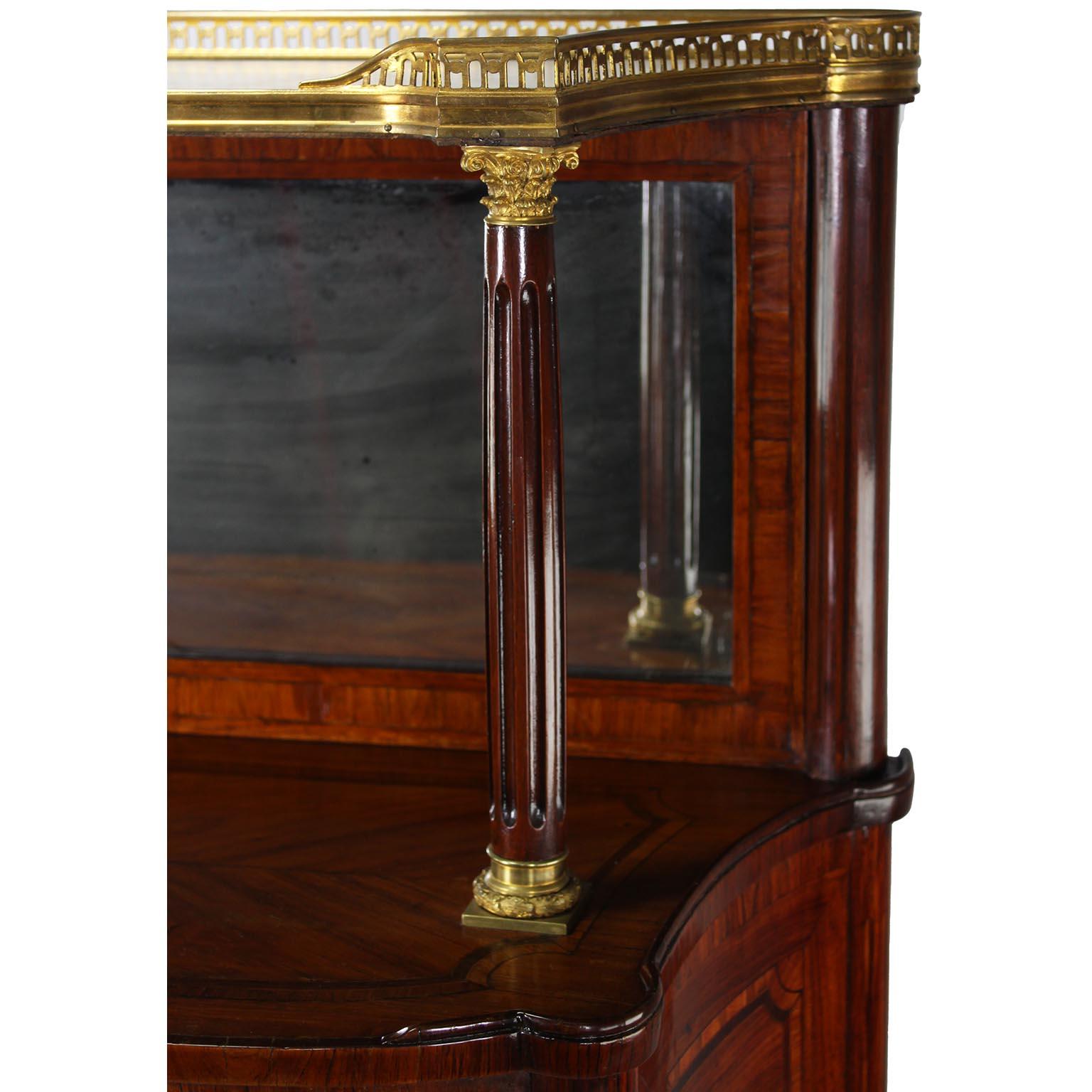 A French 19th Century Louis XVI Style Gilt-Bronze Mounted Meuble d'Appui Cabinet For Sale 5