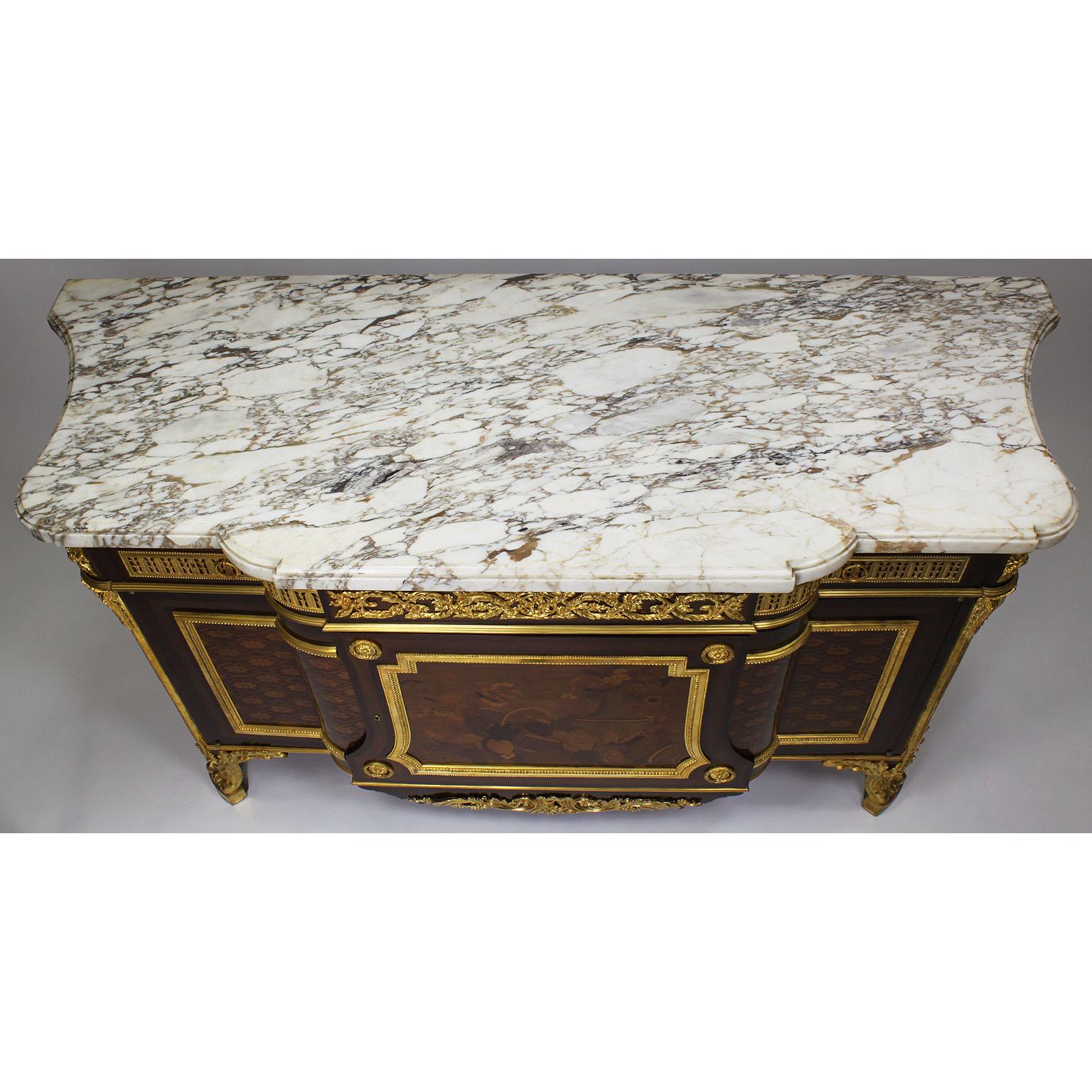 French 19th Century Louis XVI Style Ormolu and Marquetry Fontainebleau Commode 9