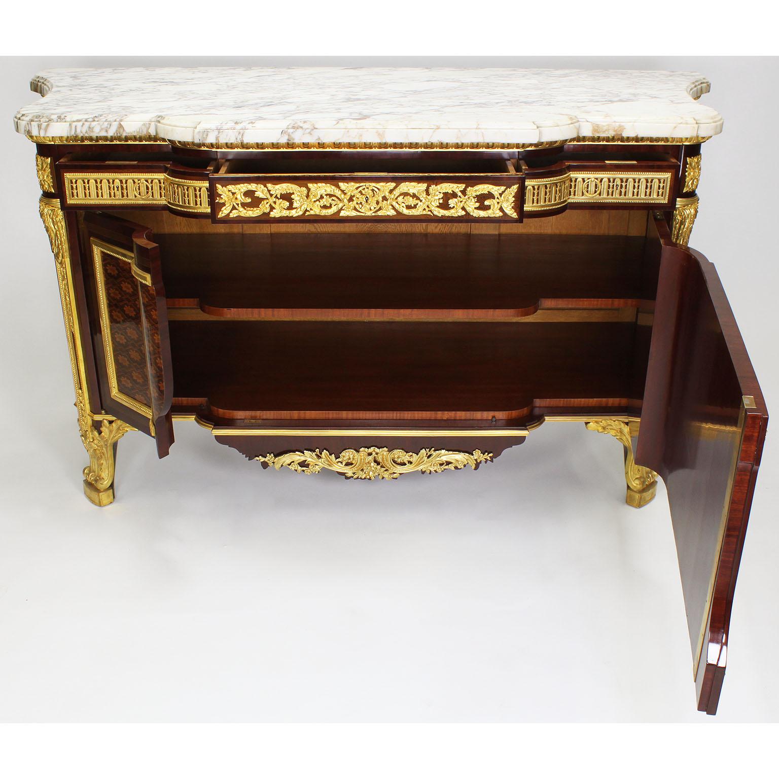 French 19th Century Louis XVI Style Ormolu and Marquetry Fontainebleau Commode 10