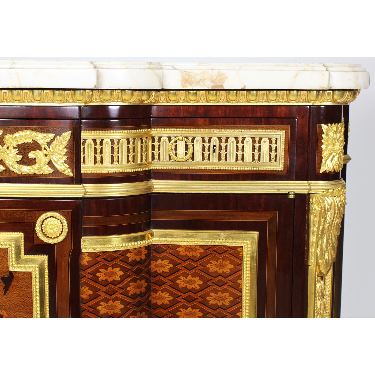 French 19th Century Louis XVI Style Ormolu and Marquetry Fontainebleau Commode 5