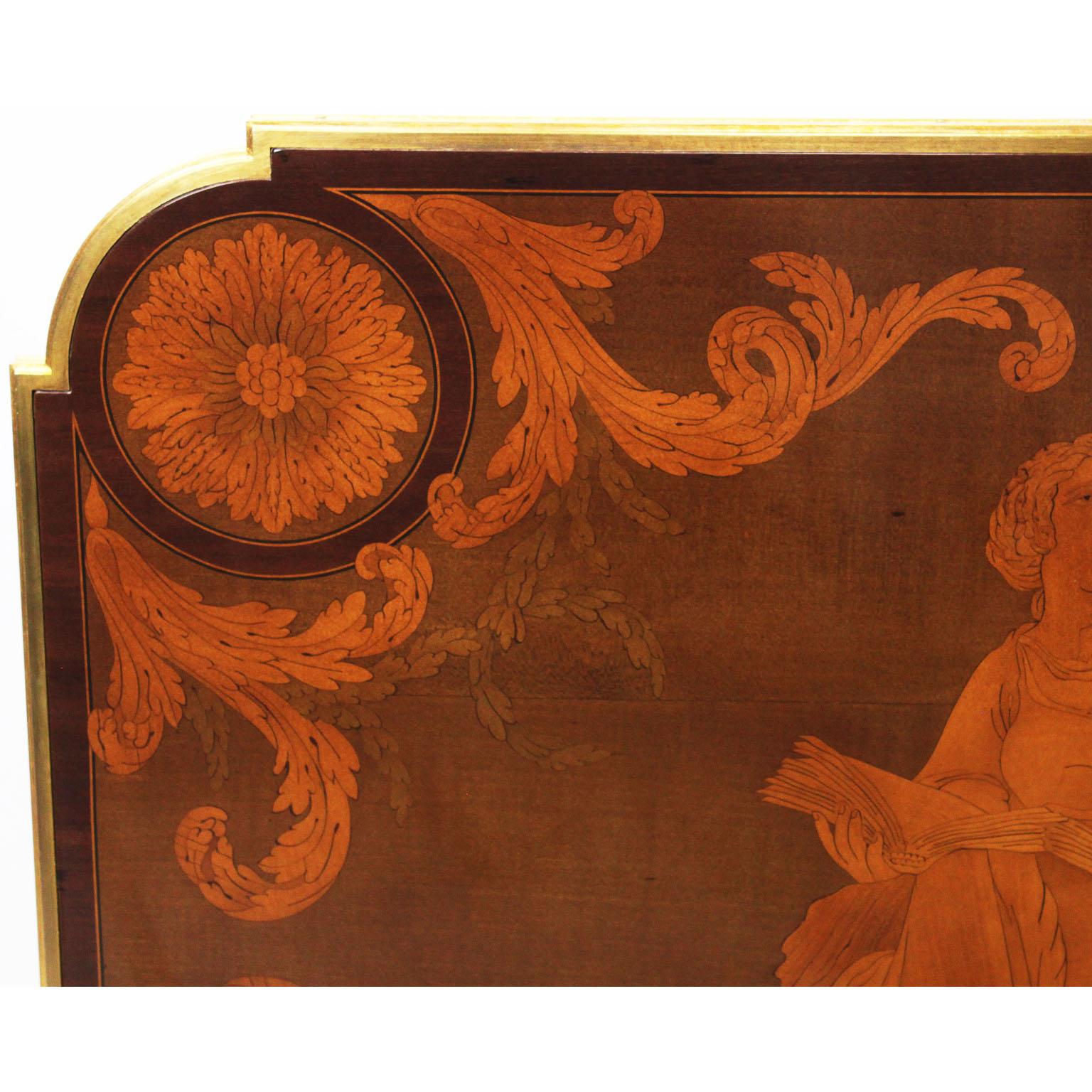 French Louis XVI Style Ormolu and Marquetry Table, Beurdeley Attributed For Sale 2