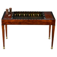 A French 19th Century Mahogany Tric Trac Table 