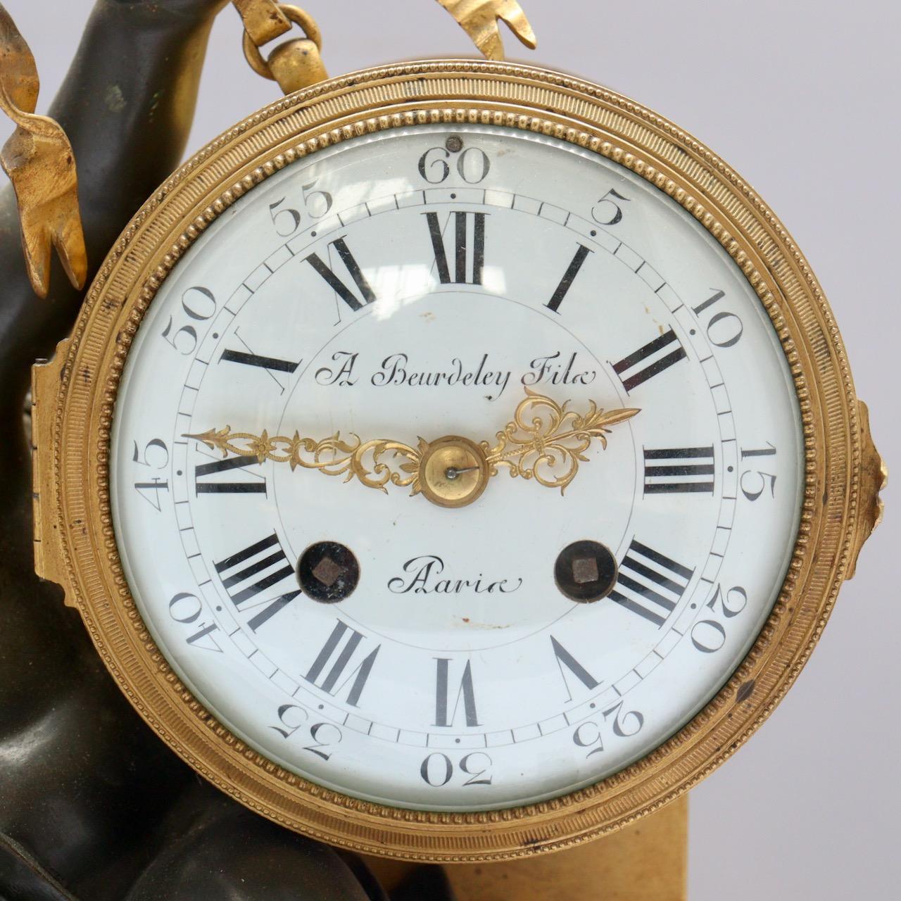 French 19th Century Mantel Clock by a.Beurdeley Fils 6