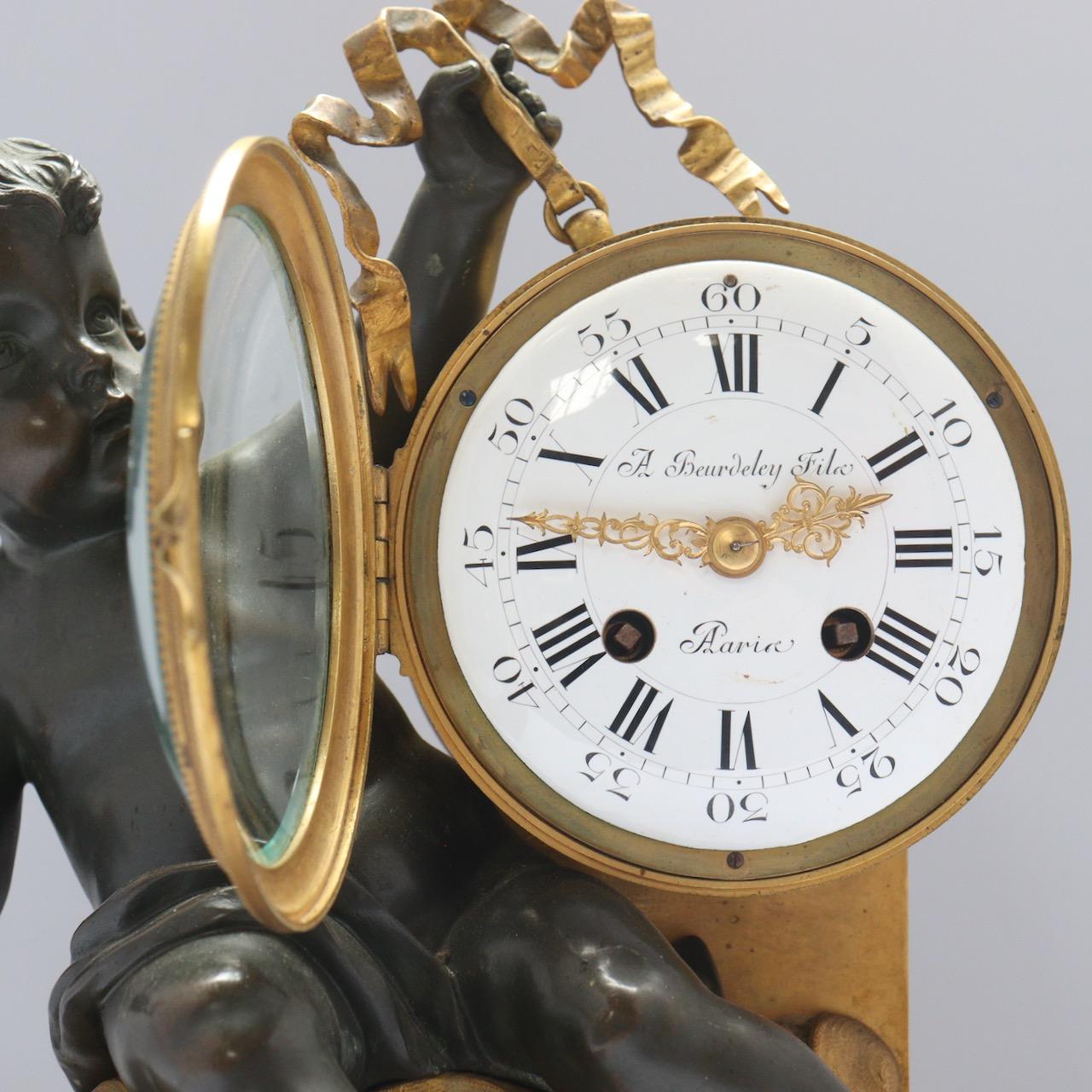 French 19th Century Mantel Clock by a.Beurdeley Fils 7