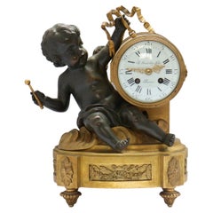 French 19th Century Mantel Clock by a.Beurdeley Fils