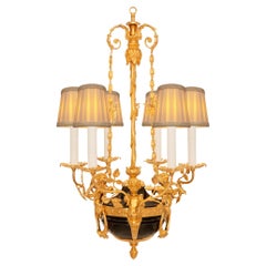 A French 19th century Neo-Classical st Belle Époque period Ormolu chandelier