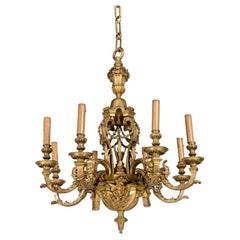 French 19th Century Ormolu Chandelier After André-Charles Boulle