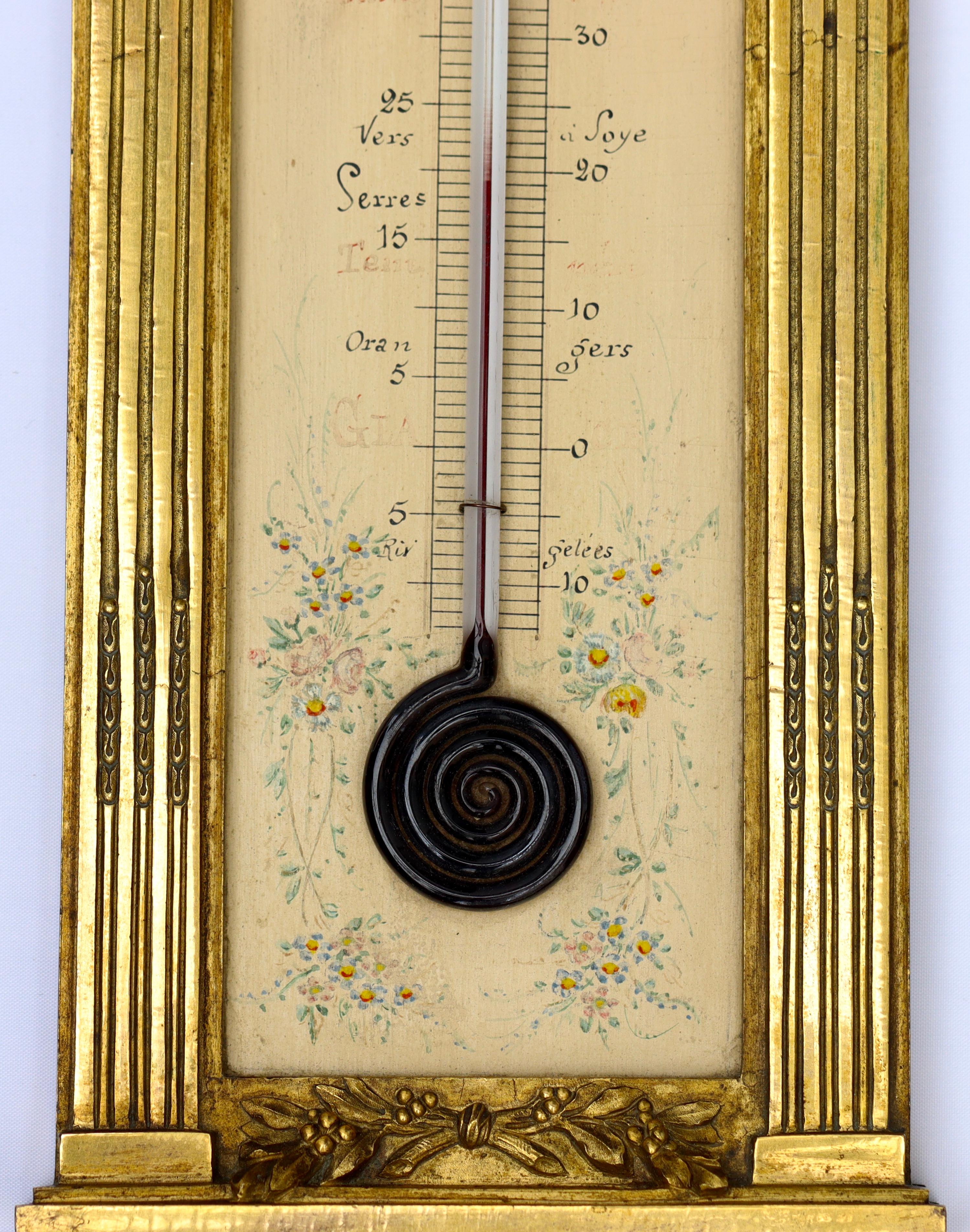 A French 19th Century Ormolu Thermometer circa 1880 4