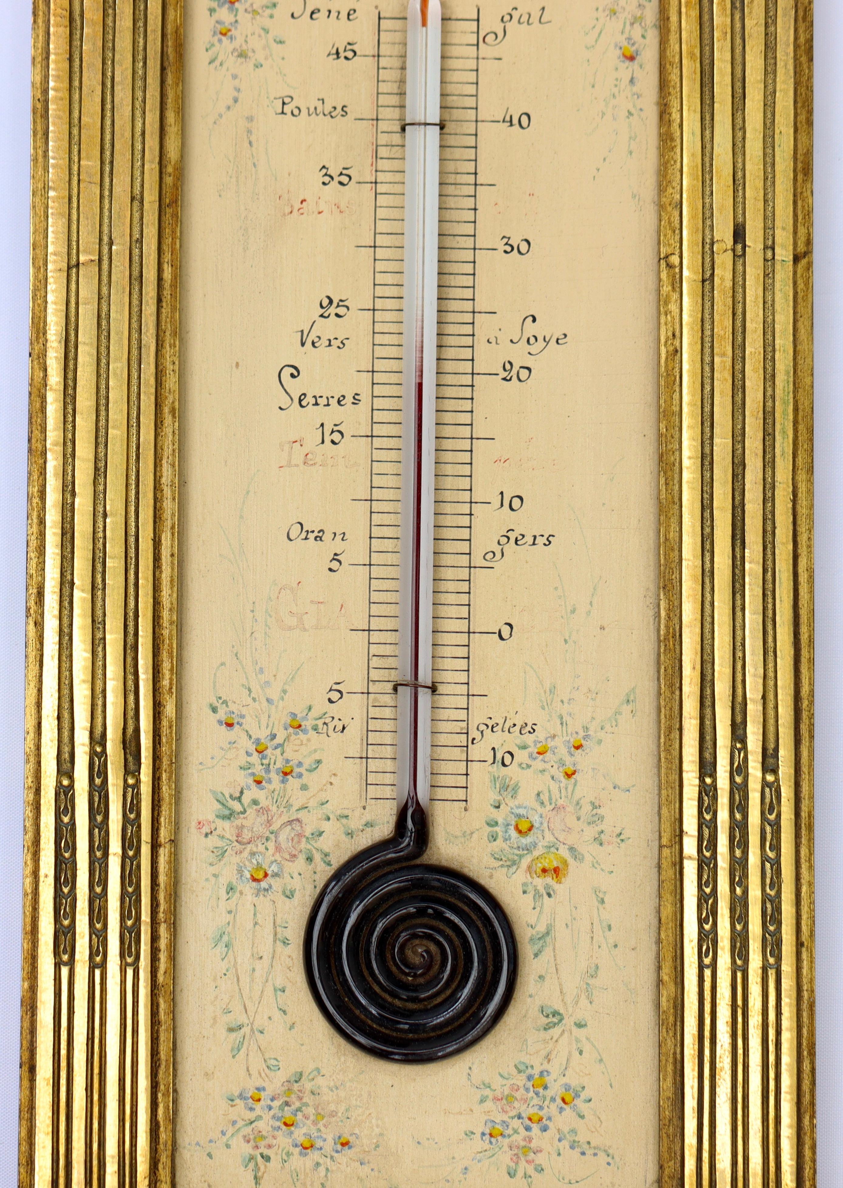 A French 19th Century Ormolu Thermometer circa 1880 2