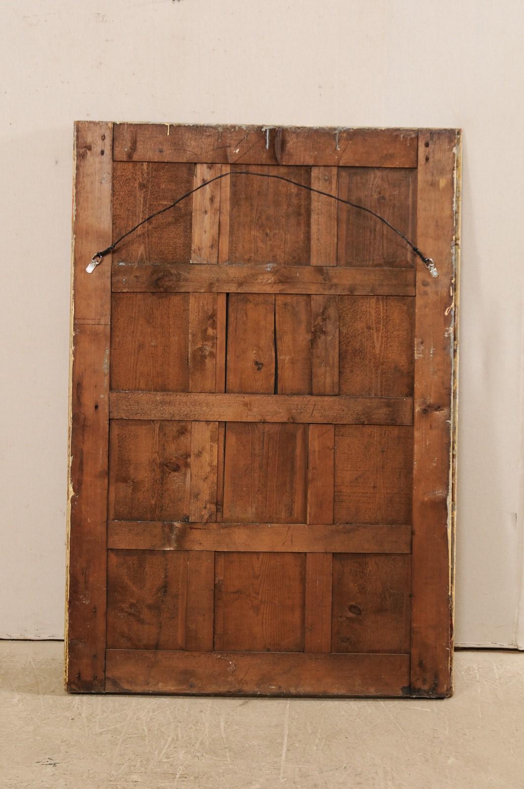 French 19th Century Painted Wood Rectangular-Shaped Mirror 8