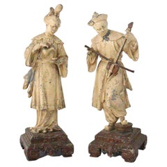French 19th Century Pair of Chinese Figures