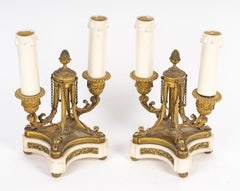 A French 19th Century Pair of Louis XVI Style Candelabras, circa 1870