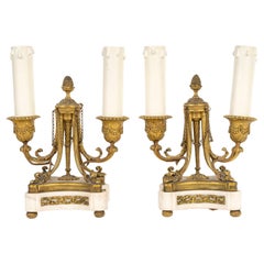 A French 19th Century Pair of Louis XVI Style Candelabras, circa 1870
